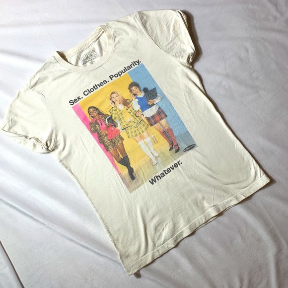 Ripple Junction Tops - RIPPLE JUNCTION Clueless White T-Shirt Size S